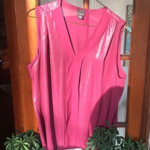 Pretty shimmery sleeveless top